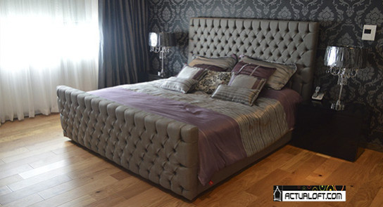 Cama capitoneada Linda Ref. A08 | Muebles para el Hogar - Actual Loft